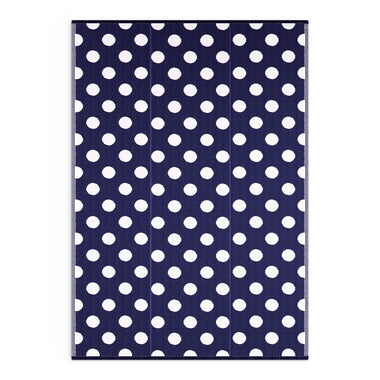 NAVY BLUE POLKA DOTS
