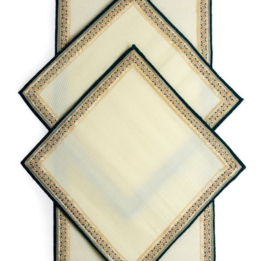 White Pooja Mat Set 1