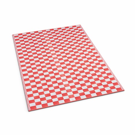 Red Checkered Mat - Shradha Mats