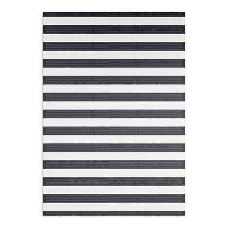 Dark Grey Stripes Mat - Shradha Mats