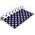 NAVY BLUE POLKA DOTS