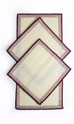 White Pooja Mat Set 2